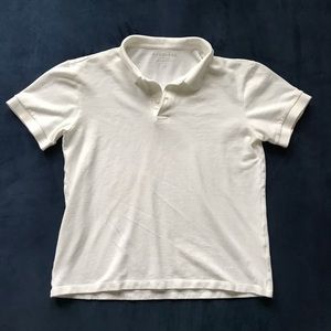 EVERLANE WHITE‎ COTTON POLO TOP